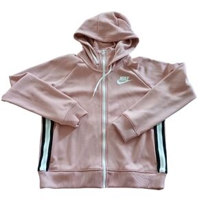 Nike Blush Pink Hoodie with Stripes Like New